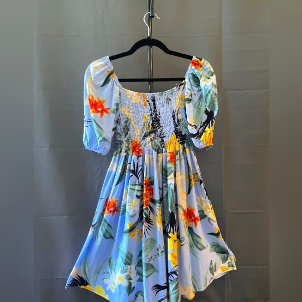 Blue Hawaiian Floral